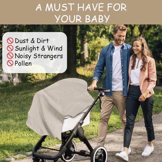 Thumbnail 6 de Aolso muslin breastfeeding cover, 100% cotton