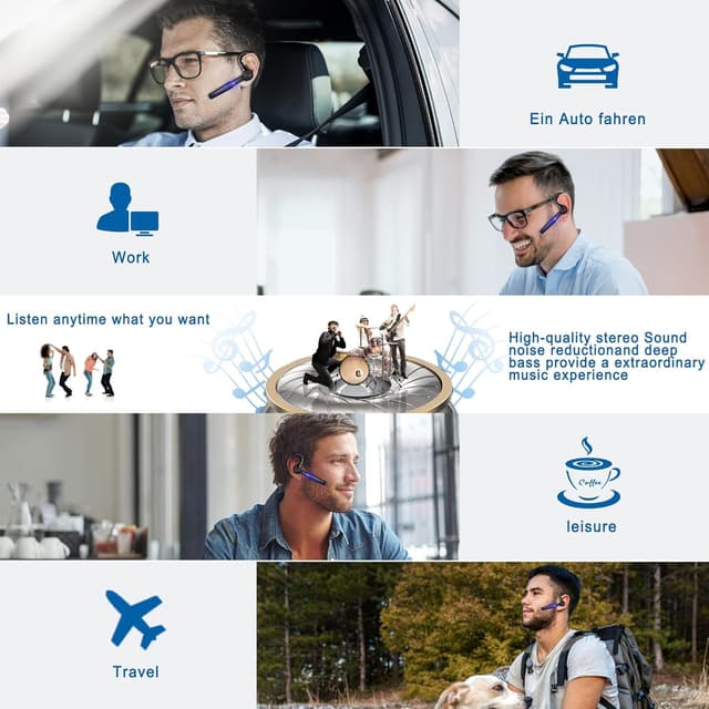 Thumbnail 6 de Bluetooth Headset 12Hrs talk, extendable to 48Hrs