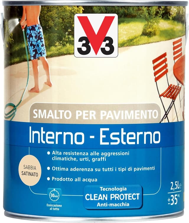 Detalle 2 de Smalto per pavimenti V33 Sabbia 0,5 L