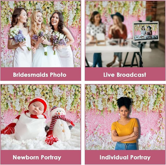 Thumbnail 4 de Jiuzcare Fotowand Hintergrund 1,5x2,1 m