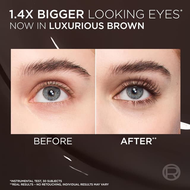 Detalle de L'Oréal Paris Panorama Chromatic Brun Leather – Mascara Volume Million con effetto panoramico fino a 24h