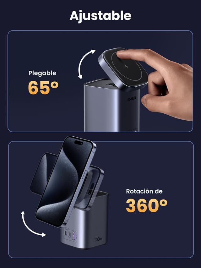 Thumbnail 6 de UGREEN Nexode 100W Cargador USB C Qi 15W