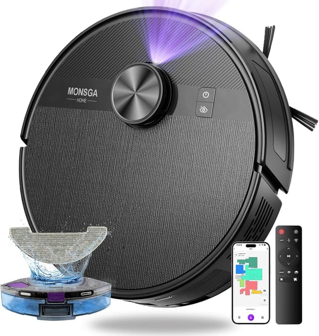 Detalle de MONSGA MS1 Saugroboter mit Wischfunktion