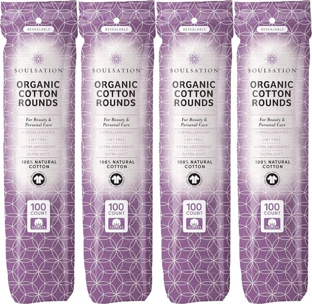 Imagen de SoulSation Organic Cotton Rounds 400 Count en OfertitasTOP