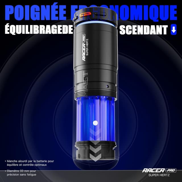 Thumbnail 6 de MAST TATTOO Mast Racer Pro machine à tatouer sans fil rotative (3–140Hz) avec batterie 1520mAh — rose