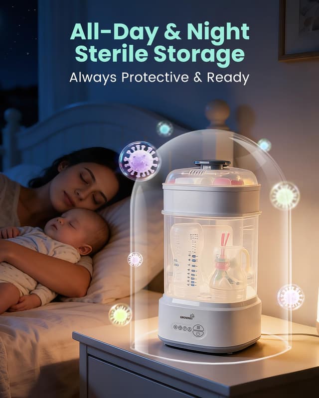 Thumbnail 4 de GROWNSY Bottle Sterilizer and Dryer compact steam sterilizer