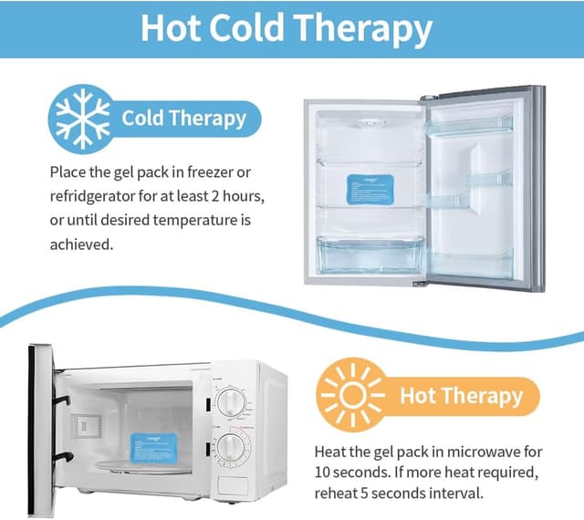 Thumbnail 6 de NEWGO reusable ice pack set (6 gel packs) for injuries, swelling, headaches and facial pain