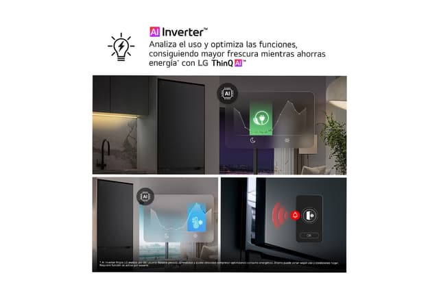 Thumbnail 5 de LG GBBS312CSW frigorífico combi 333 l, 1,86 m