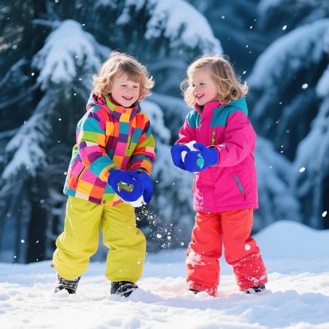 Thumbnail 4 de QKURT Toddler Knitted Mittens for 2–5 Years 6 Pairs