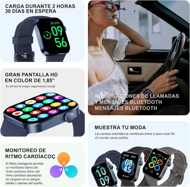 Detalle 2 de Reloj Inteligente P2 1.85
