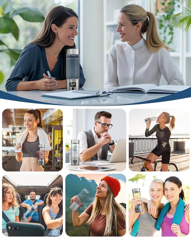 Thumbnail 5 de Hydrogen Water Bottle 340ml portable bottle 🚰