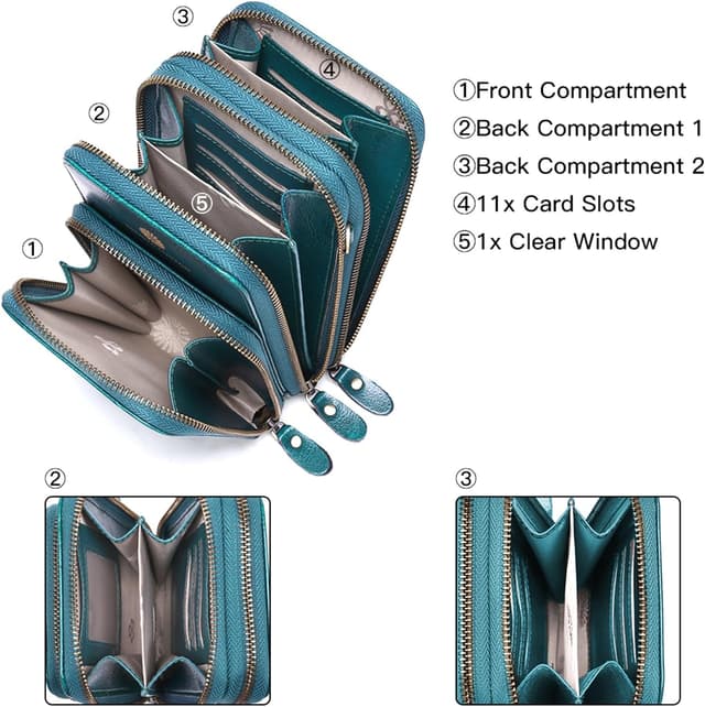 Thumbnail 6 de SENDEFN women’s genuine leather phone bag crossbody – small multi-compartment purse