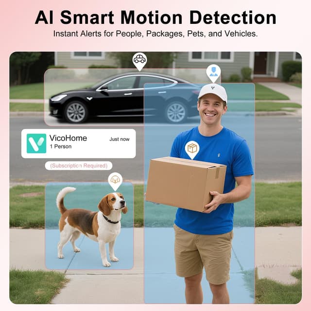 Detalle 2 de Video Doorbell Camera Wireless with Ringer Chime 2K Door Bell