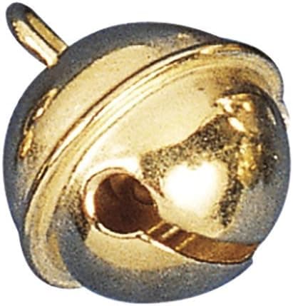 Detalle de Lot de 10 clochettes dorées Rayher en métal Ø19 mm – grelots pour décorations et arts créatifs