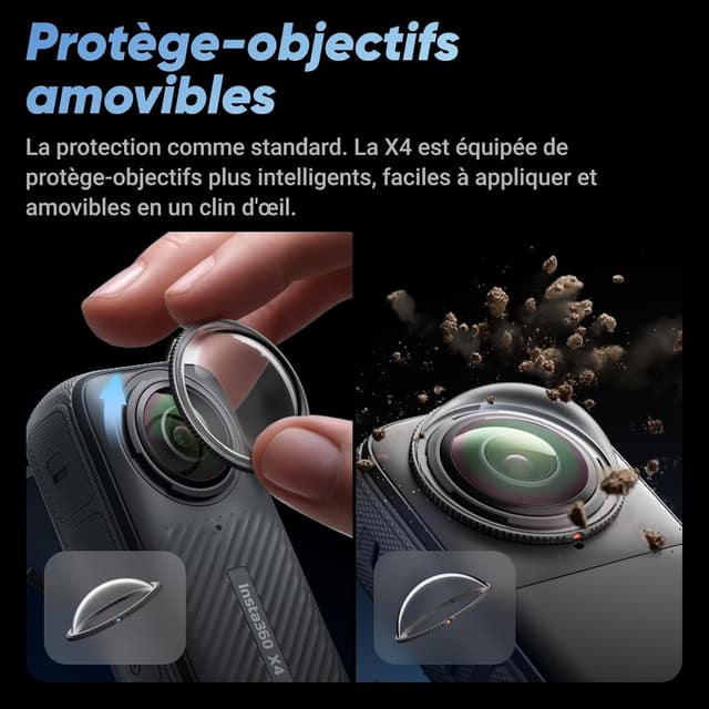 Detalle 2 de Insta360 X4 8K étanche, stabilisation 360°