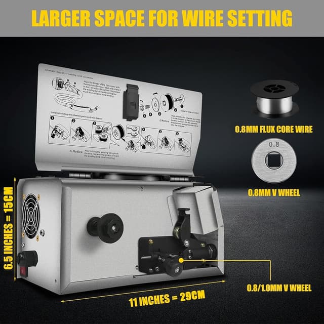 Thumbnail 2 de SSIMDER 140 Amp MIG welder 240V 3 in 1