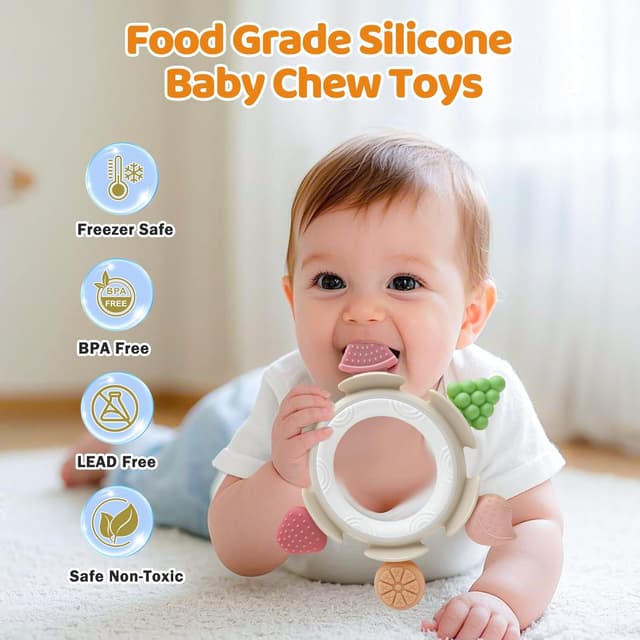 Thumbnail 4 de Silicone Fruit Teething Ring for 0–12 months