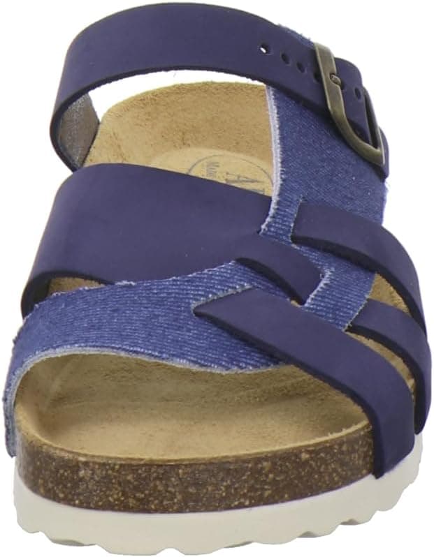 Detalle 1 de AFS-Schuhe : sandales confort femme en cuir, semelle intérieure rembourrée et boucle réglable