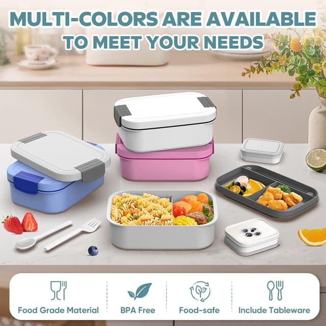 Detalle de BIBURY Brotdose 1960 ml mit Fächern