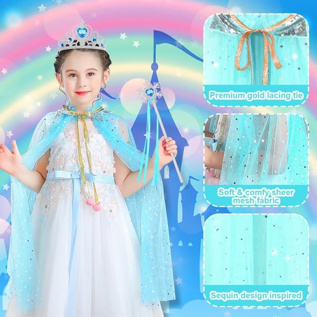 Thumbnail 2 de Vicloon Princess Cape Set 75cm