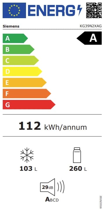 Thumbnail 7 de Siemens KG39N2XAG Kühl Gefrierkombination