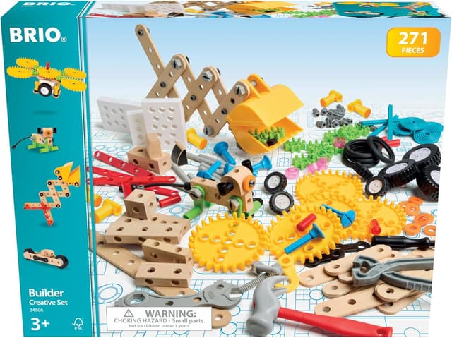 Detalle de BRIO Builder Creative Construction Set – STEM building & creative play construction toy (ages 3+)