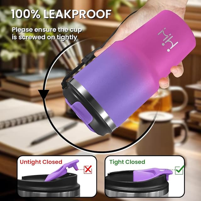 Thumbnail 3 de Vaso Térmico 20 oz — Acero 18/8, 8H frío/6H calor 🧋