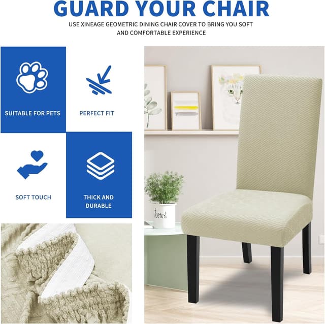 Thumbnail 3 de Ystyle Housse De Chaise 6 Pièces 48‑70 cm