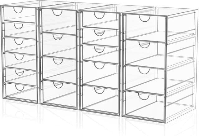 Detalle de YFXCVSL Acrylic Makeup Organizer 19 Drawers ๐