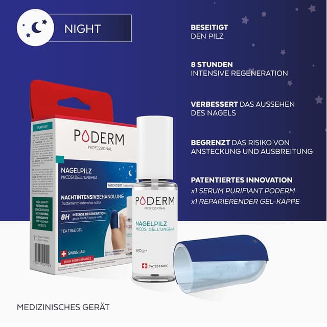 Thumbnail 1 de PODERM Nachtpflege 2in1 für beschädigte Nägel 🩺