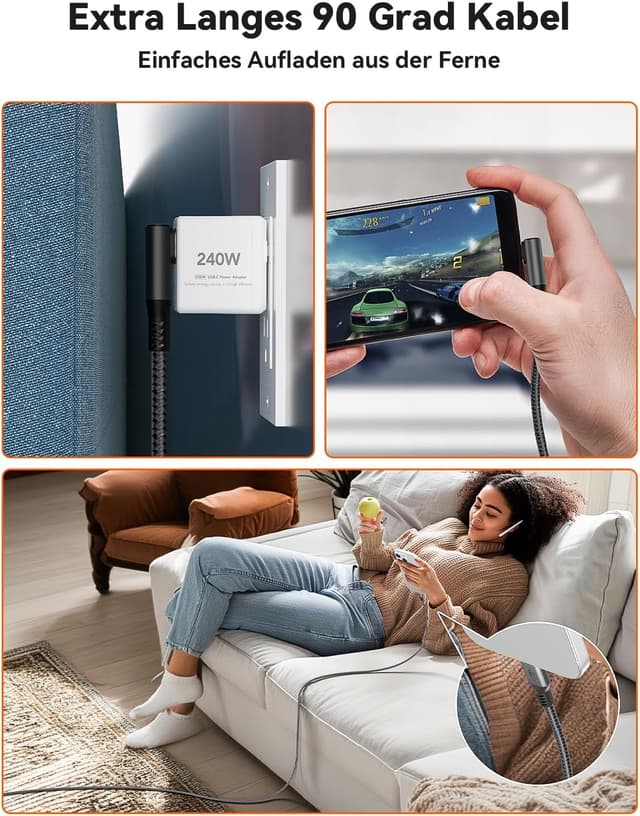 Thumbnail 1 de XAOSUN 240W USB-C Kabel 5 m