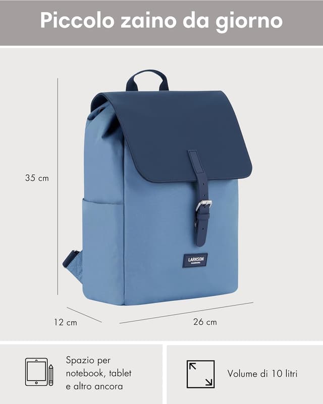 Detalle de LARKSON Zaino Donna Blu Multi Ida 13