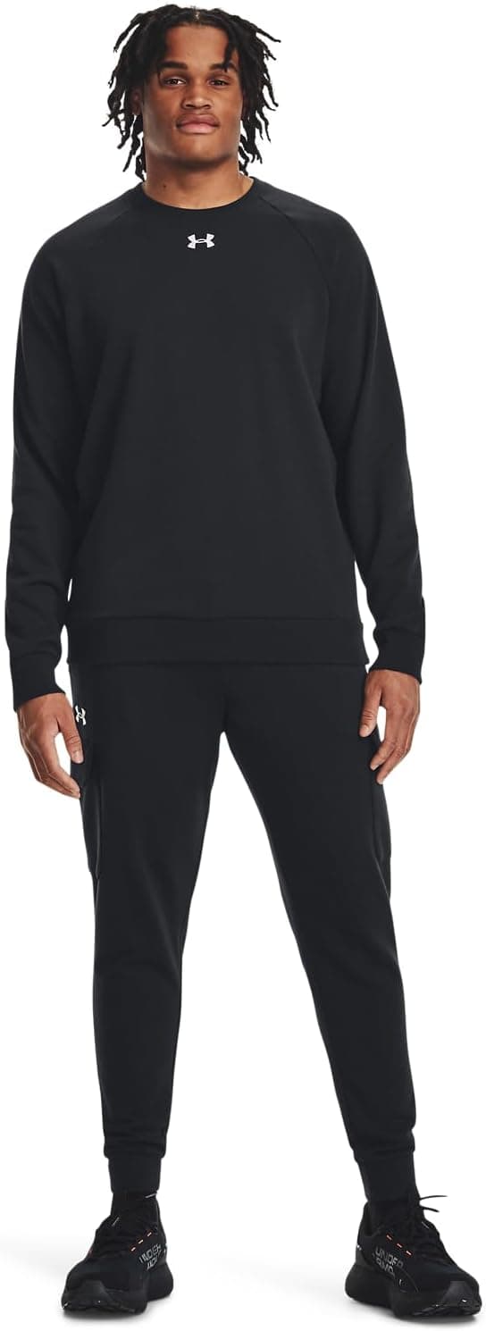 Detalle de Under Armour Men’s UA Rival Fleece Crew Shirt (Black)