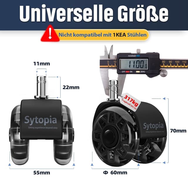 Detalle 2 de Sytopia 5 ruote 11x22 mm sedia 💺