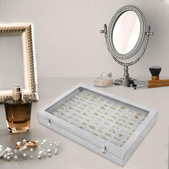 Thumbnail 3 de Bivisen Ring Display Case Organizer Box 100-slot 📦