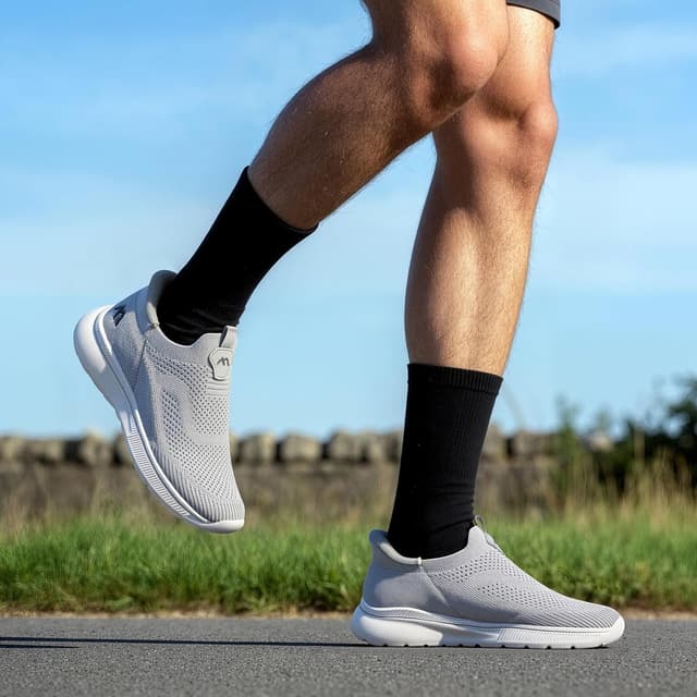 Detalle 2 de ODCKOI Herren Slip-on Sneaker aus Mesh – leichte, atmungsaktive Schlupfschuhe ohne Schnüren