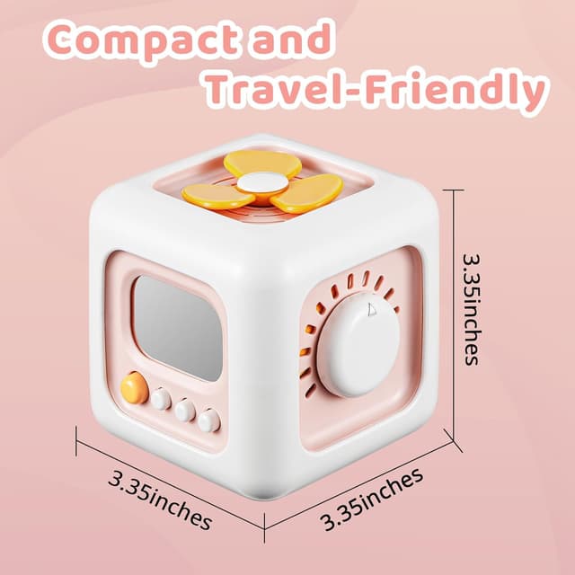 Thumbnail 6 de lerrbo Aktivitätswürfel Rosa – Montessori-Spielzeug für Kleinkinder ab 1 Jahr