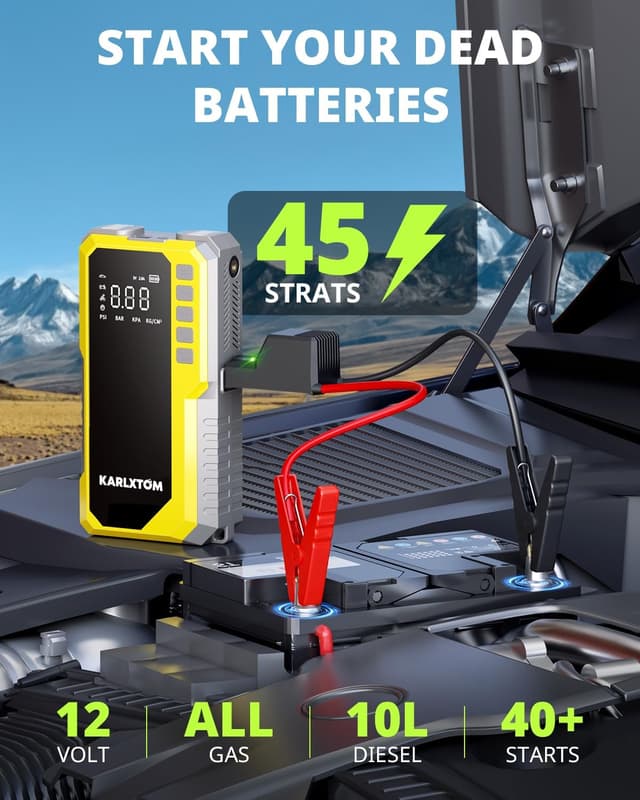 Thumbnail 1 de Karlxtom 4500A Jump Starter with 190 PSI Compressor