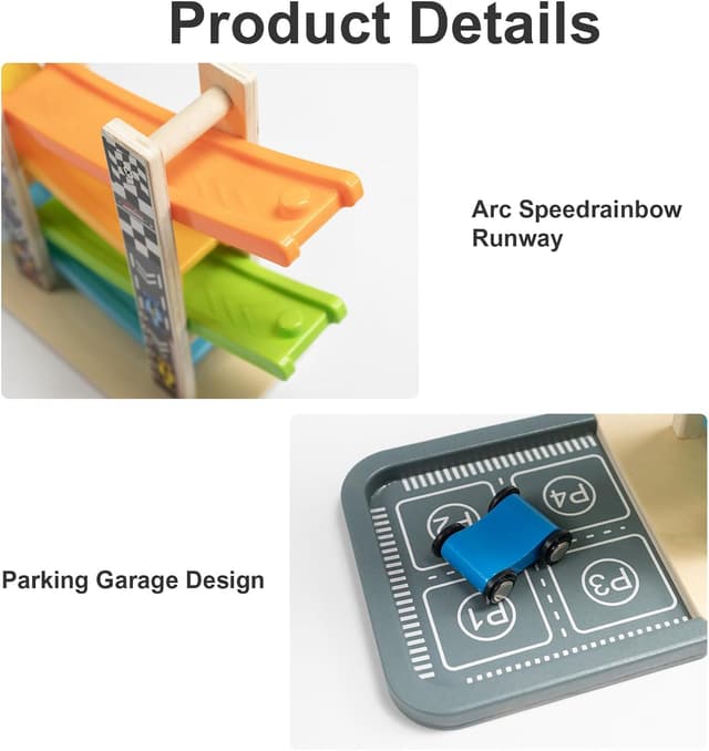 Thumbnail 5 de Wood City Set wooden track Ages 1-3