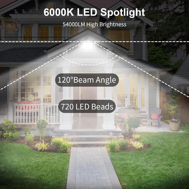 Detalle 2 de Blivrig 600W Focos LED exterior 6500K