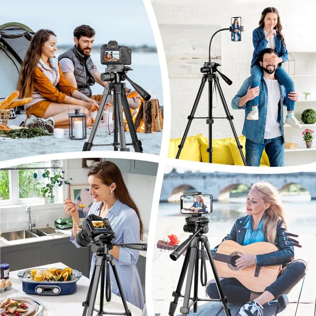 Thumbnail 6 de JOILCAN 206 cm Kamera-Stativ für Handy 35 cm