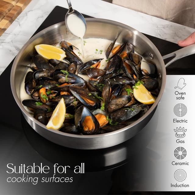 Thumbnail 6 de Nuovva 8pc stainless steel cookware set