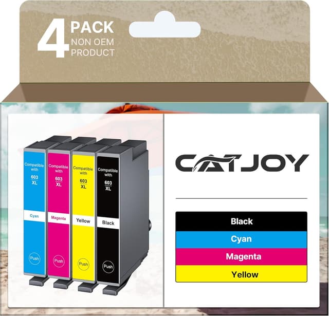 Detalle de CATJOY 603XL ink cartridges 4-pack 🖨