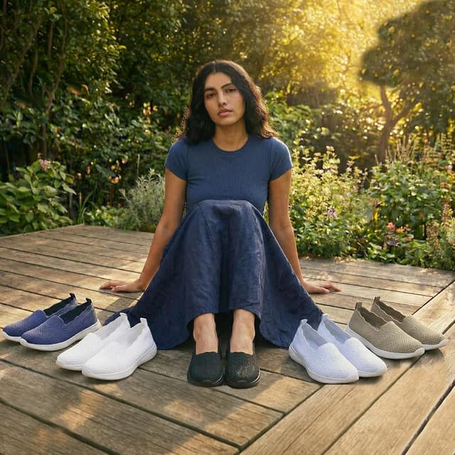 Thumbnail 3 de Puxowe Damen Slip On Sneaker Leichte Atmungsaktiv