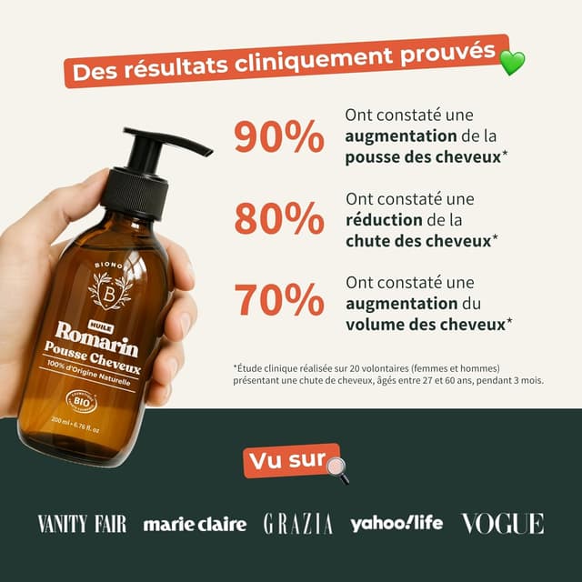 Thumbnail 6 de BIONOBLE Huile de Romarin pour cheveux 50 ml