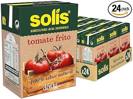Imagen de SOLÍS Tomate Frito Clásico Brick 🥫 Pack 24x350g Sin Gluten en OfertitasTOP
