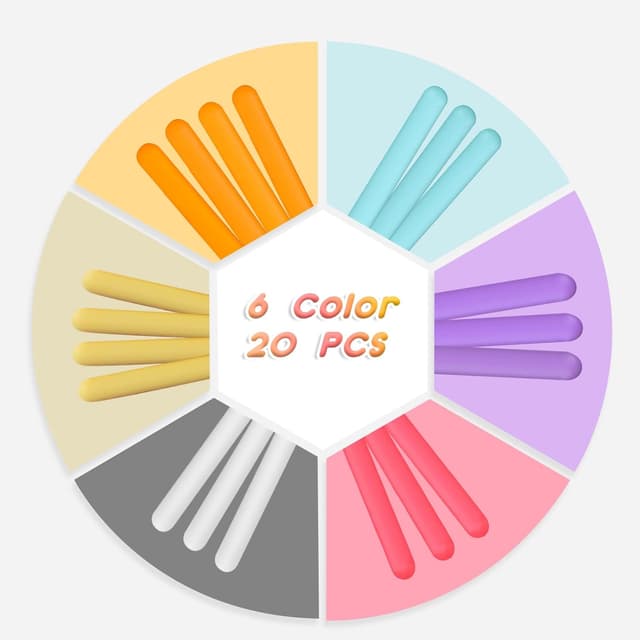 Thumbnail 2 de ddLUCK Sensory Activity Board 6-colour silicone fidget toy