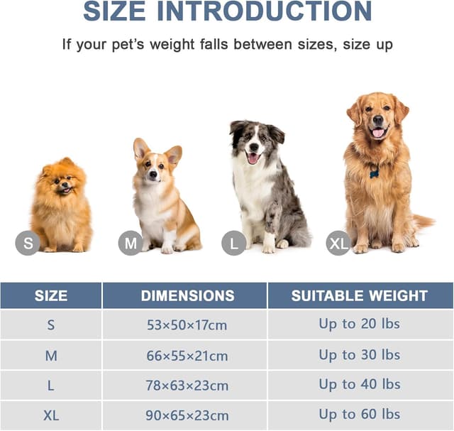 Thumbnail 6 de Heymamba Dog Cave Bed (Medium) 66x55x21cm – Machine Washable Hooded Zipper Cave for 14–18kg French Bulldog