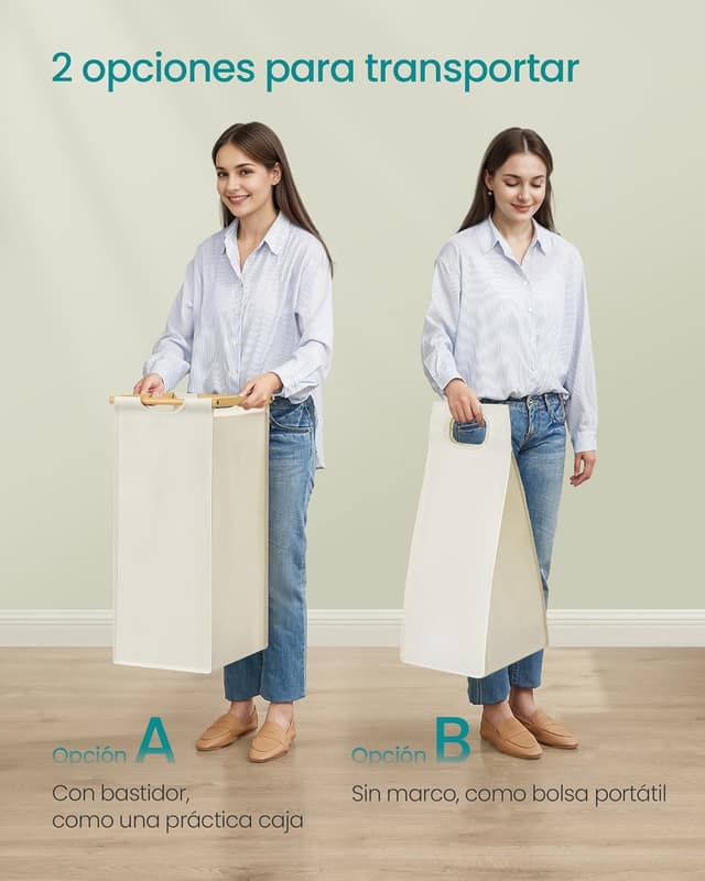 Thumbnail 6 de SONGMICS RLH100W01 Cesto ropa 150 L