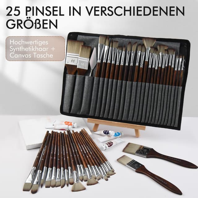 Thumbnail 6 de Pinselset Acrylfarben 25-teilig für Acryl